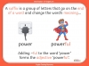 Using Suffixes to Make Adjectives - Year 2 Teaching Resources (slide 4/16)